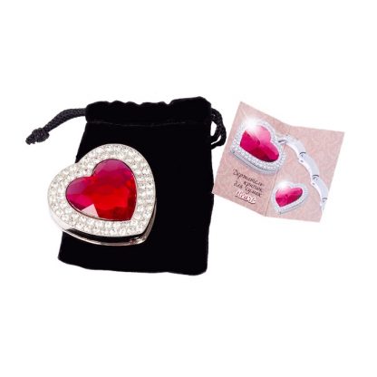 Купить Держатель - крючок для сумки Heart (Сердце) в Москве по недорогой цене