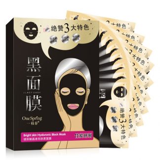 Купить Черная маска для лица с гиалуроновой кислотой One Spring в Москве по недорогой цене