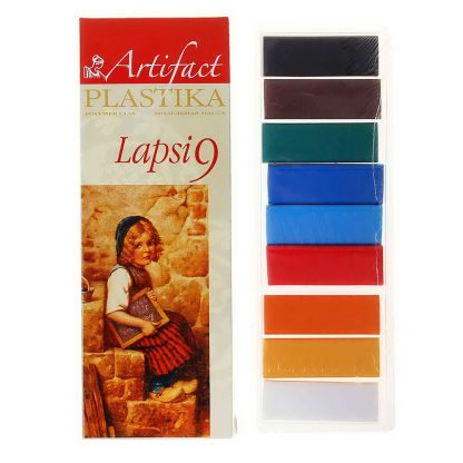 Купить Пластика - полимерная глина набор LAPSI 9 классических цветов