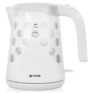 Купить Чайник Vitek из качественного термостойкого пластика VT-7048(W) в Москве по недорогой цене