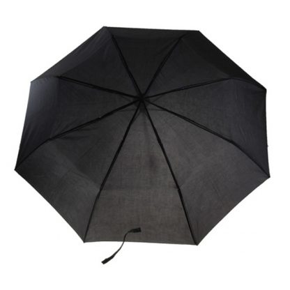 Купить Зонт складной механический - черный в Москве по недорогой цене