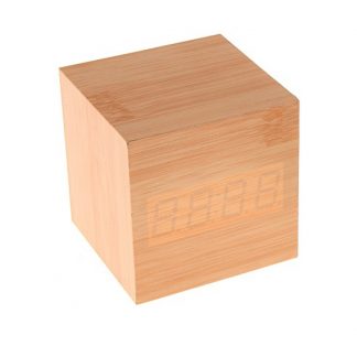 Купить Будильник «Деревянный кубик» в Москве по недорогой цене