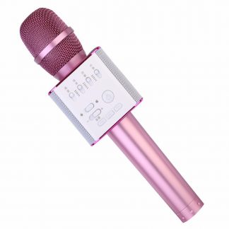 Купить Беспроводной караоке микрофон Tuxun Q9 - Pink в Москве по недорогой цене