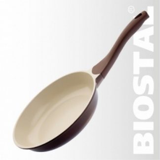 Купить Сковорода Biostal 28см - коричневый/бежевый Bio-FP-28 в Москве по недорогой цене