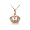 Купить Подвеска «Корона в алмазах» на цепочке в Москве по недорогой цене