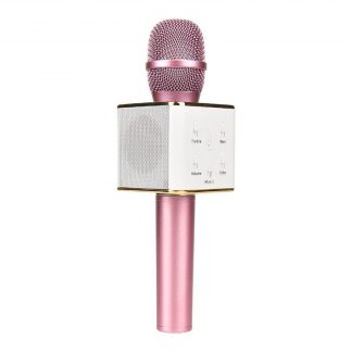 Купить Беспроводной караоке микрофон Tuxun Q7 - Розовый в Москве по недорогой цене