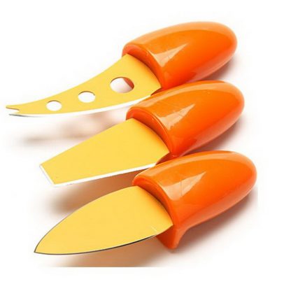 Купить Ножи для сыра 3шт Нон Стик оранжевый MAYER&BOCH в Москве по недорогой цене