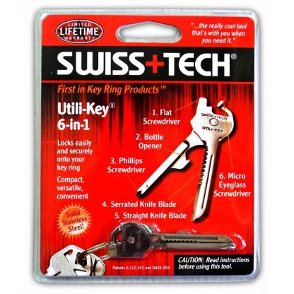 Купить Swiss Tech - ключ берелок мультитул 6 в 1 в Москве по недорогой цене