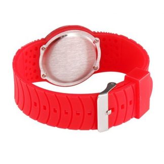 Купить Ультратонкие силиконовые LED часы Nexer G1218 красные в Москве по недорогой цене