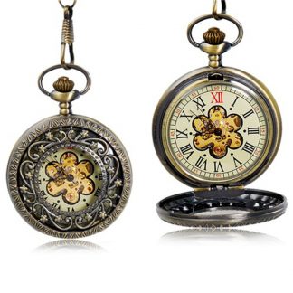 Купить Карманные часы с крышкой «Цветок» в Москве по недорогой цене